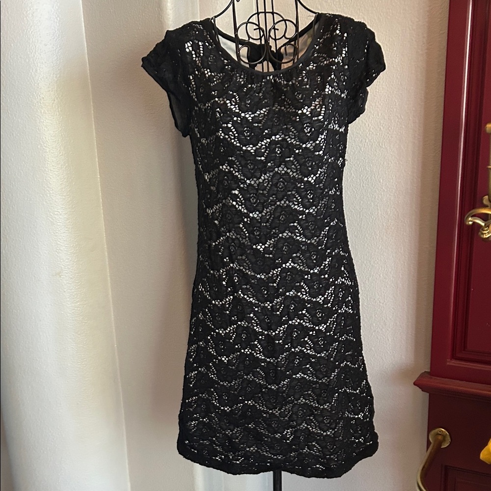 Elegant Black Lace Dress